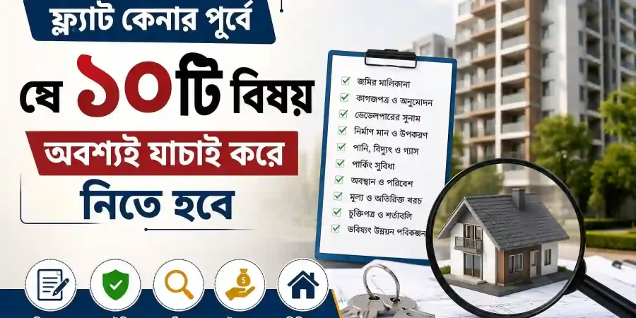 ফ্ল্যাট কেনার পূর্বে যে ১০টি বিষয় অবশ্যই যাচাই করে নিতে হবে - Vara Dibo Nibo